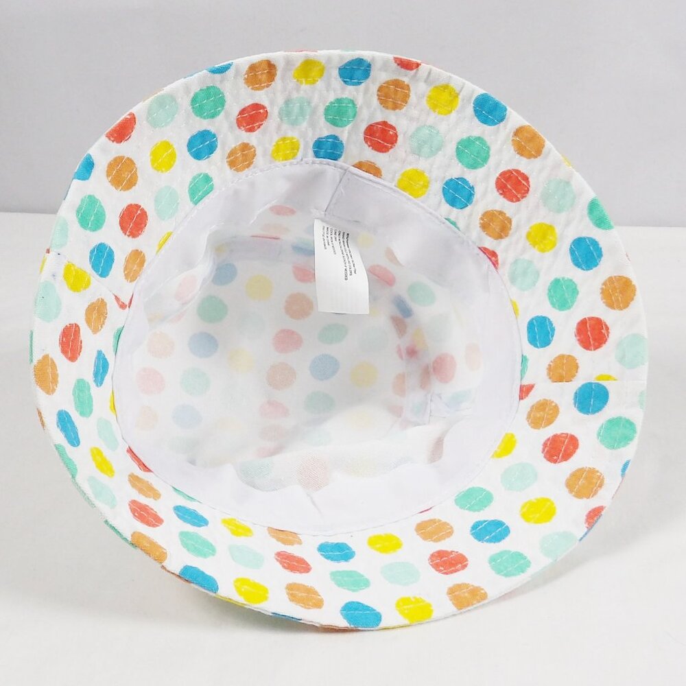 Bundle of 2 Kids Big Girls Bucket Hats Polka Dot & Tie Dye Colorful - Picture 5 of 9